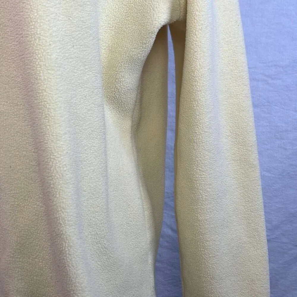 L.L. Bean 1/4 Zip Yellow‎ Fleece Lagenlook Luxury Classic Casual Outdoors Basic